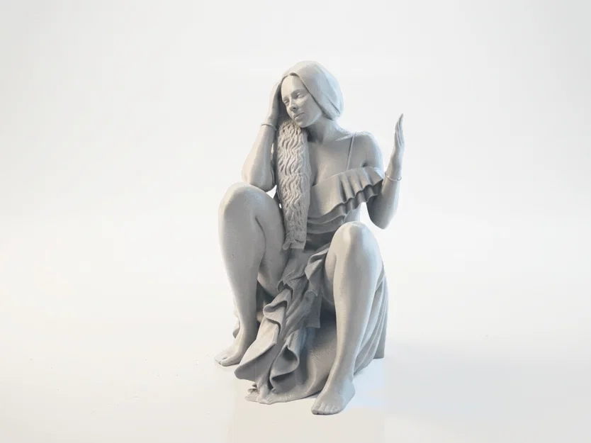Mô hình tượng nữ Sat Lady thanh lịch - File in 3D - Image 1