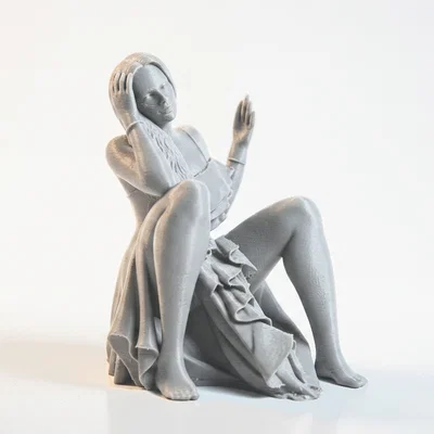Mô hình tượng nữ Sat Lady thanh lịch - File in 3D