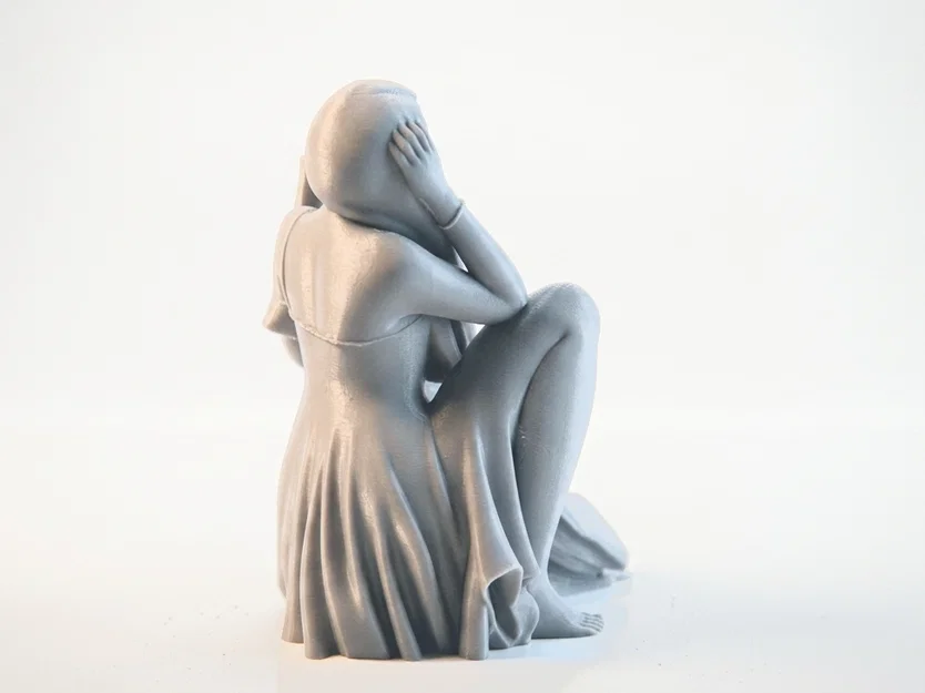 Mô hình tượng nữ Sat Lady thanh lịch - File in 3D - Image 3
