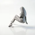 Mô hình in 3D tượng nữ giới ngồi bắt chéo chân thanh lịch - Thumbnail 4