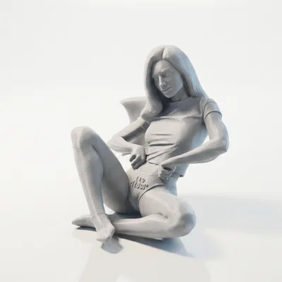 Mô hình in 3D Tượng quý cô ngồi thanh lịch