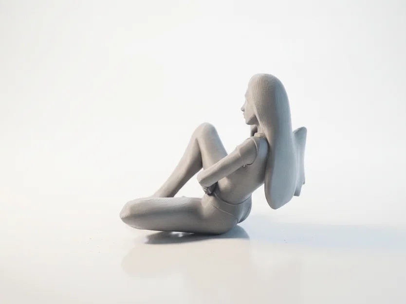 Mô hình in 3D Tượng quý cô ngồi thanh lịch - Image 4
