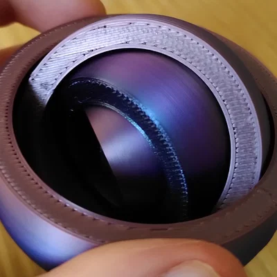 Mô hình Gyro Fidget xoay lồng nhau in 3D (Print-in-place)