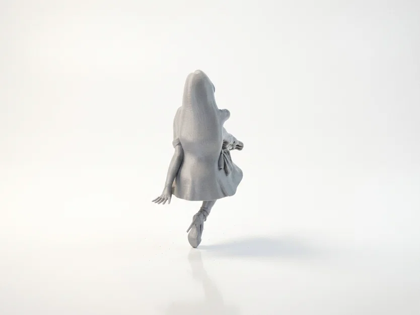 Mô hình 3D tượng cô gái ngồi (Sat Lady) - Có thể in 3D - Image 4