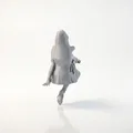 Mô hình 3D tượng cô gái ngồi (Sat Lady) - Có thể in 3D - Thumbnail 4