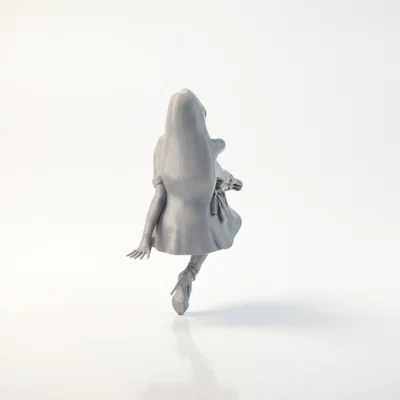 Mô hình 3D tượng cô gái ngồi (Sat Lady) - Có thể in 3D