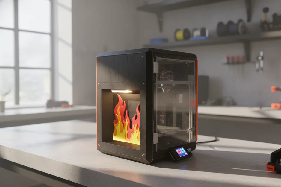 Fire Core One: Mô hình ngọn lửa trang trí máy in 3D cực chất - Image 1