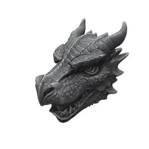 Mô hình đầu rồng 3D tinh xảo - File STL in 3D trang trí đẹp mắt - Image 1
