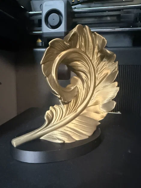 Mô hình trang trí 3D hình chiếc lông vũ đầy tinh tế - Image 2