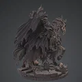 Bloodbound Realms – Undead – Dread Knight Rider (Mô hình STL Dark Fantasy) - Thumbnail 3