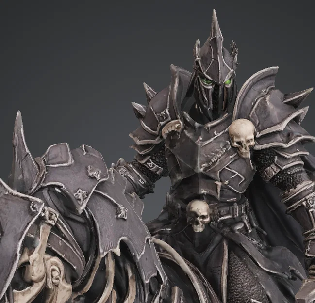Bloodbound Realms – Undead – Dread Knight Rider (Mô hình STL Dark Fantasy) - Image 4