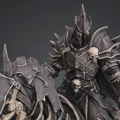 Bloodbound Realms – Undead – Dread Knight Rider (Mô hình STL Dark Fantasy)