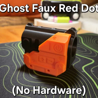 Ghost Faux Red Dot Sight - Kính ngắm mô phỏng cho đồ chơi Tactical