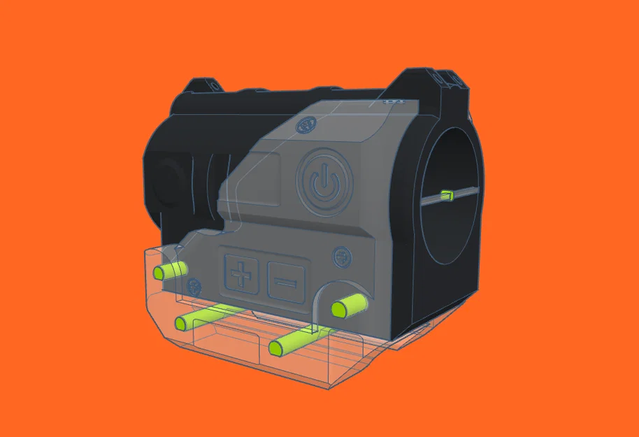 Ghost Faux Red Dot Sight - Kính ngắm mô phỏng cho đồ chơi Tactical - Image 2