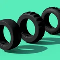 Bộ mâm lốp xe RC tỉ lệ 1/10 - Mâm và lốp TPU lắp ghép hoặc khuôn silicon - Thumbnail 6