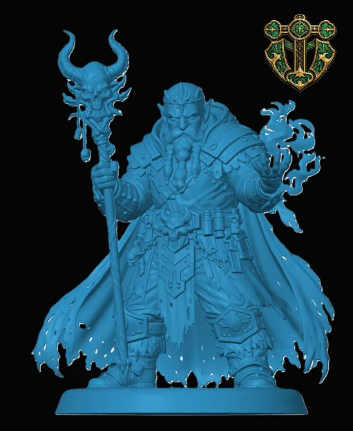 Mô hình Duergar Warlock cho game nhập vai - Image 1