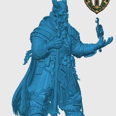 Mô hình Duergar Warlock cho game nhập vai