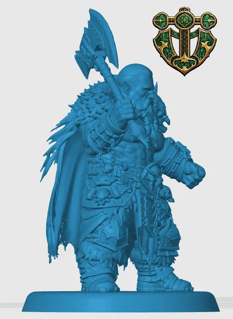 Mô hình Duergar Barbarian cho game RPG - Image 2
