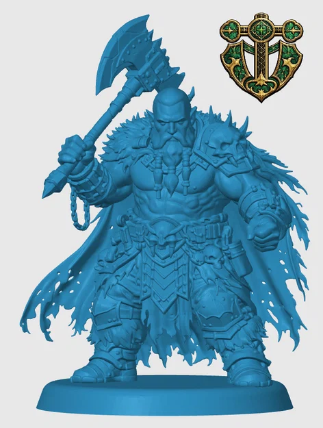Mô hình Duergar Barbarian cho game RPG - Image 3