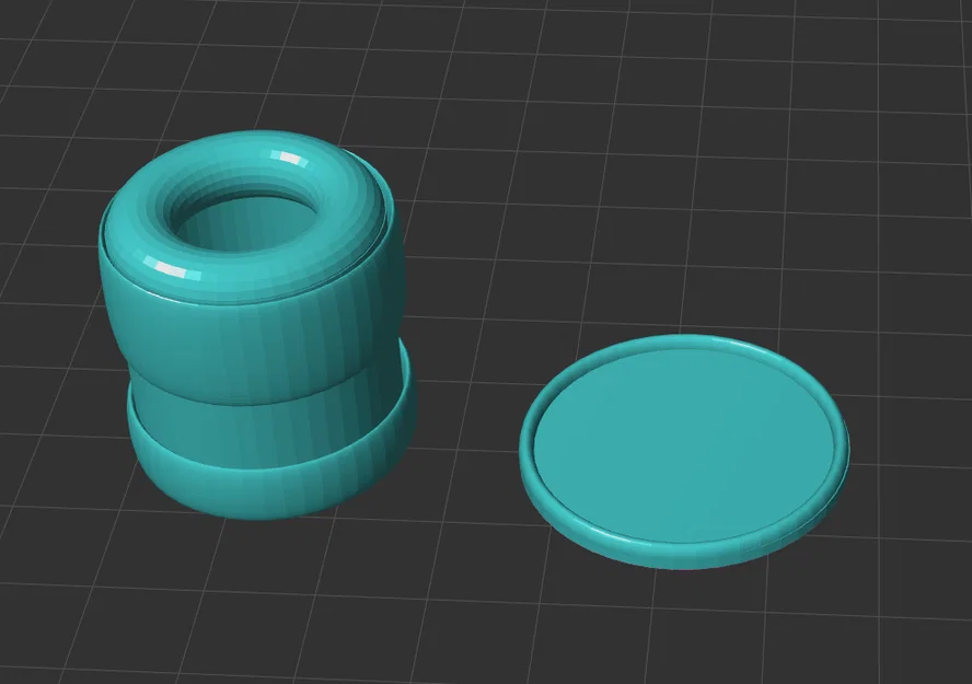 Mô hình hũ đựng đồ nhỏ gọn đáng yêu (Pot) in 3D - Image 1