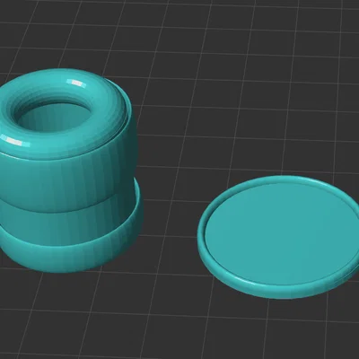 Mô hình hũ đựng đồ nhỏ gọn đáng yêu (Pot) in 3D