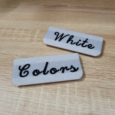 Bộ thẻ gắn phân loại đồ giặt 3D (Laundry tag) tiện ích cho gia đình