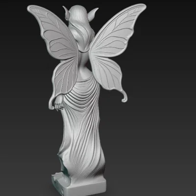 Mô hình tượng nàng tiên (Fairy Statue) nghệ thuật in 3D cực đẹp