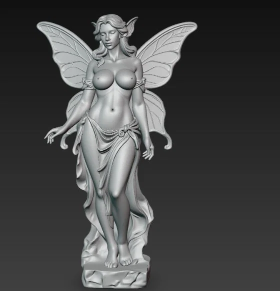 Mô hình tượng nàng tiên (Fairy Statue) nghệ thuật in 3D cực đẹp - Image 3