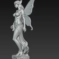 Mô hình tượng nàng tiên (Fairy Statue) nghệ thuật in 3D cực đẹp - Thumbnail 4