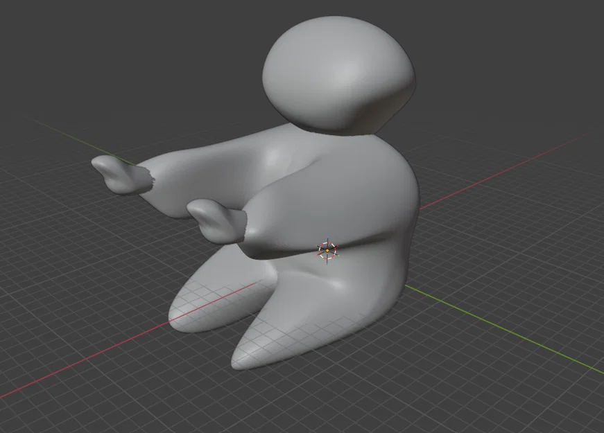 Mô hình 3D nhân vật giữ bút để bàn sáng tạo và đáng yêu - Image 1