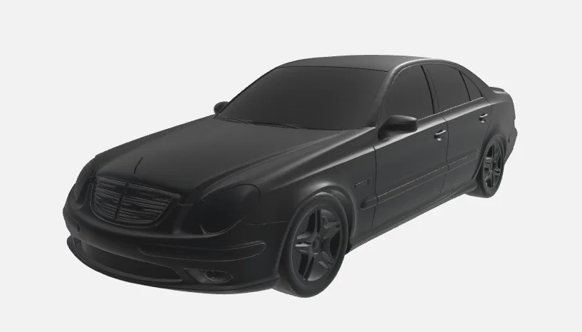 Mercedes-Benz E55 AMG W211 — Mô hình sedan hiệu suất cao nước Đức cổ điển - Image 1