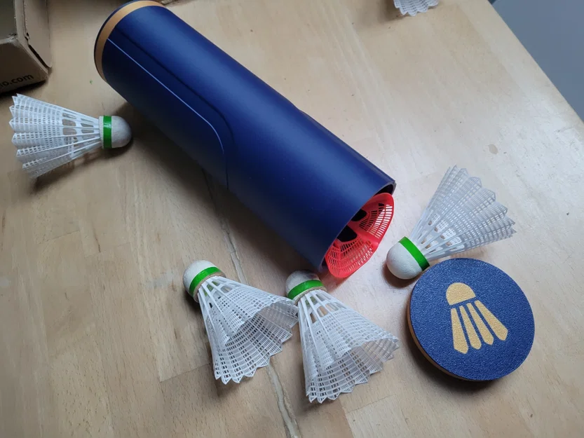 Ống Đựng Cầu Lông (Badminton Shuttlecock Box) - Thiết Kế 3D Tiện Dụng - Image 1