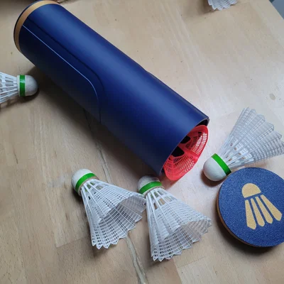 Ống Đựng Cầu Lông (Badminton Shuttlecock Box) - Thiết Kế 3D Tiện Dụng