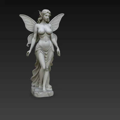 Tượng Tiên Nữ Thanh Thoát (Slender Fairy Statue) In 3D Độc Đáo