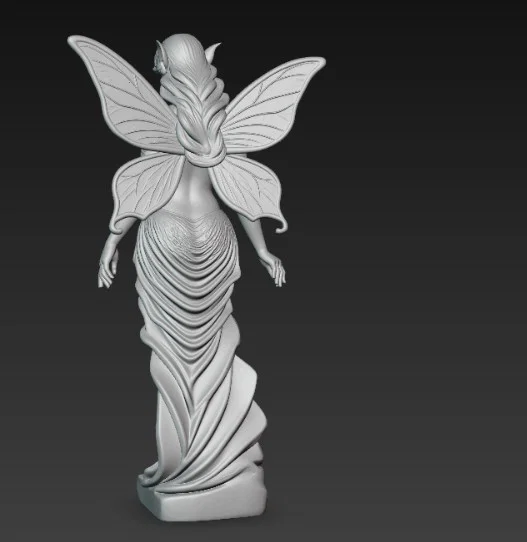 Tượng Tiên Nữ Thanh Thoát (Slender Fairy Statue) In 3D Độc Đáo - Image 3