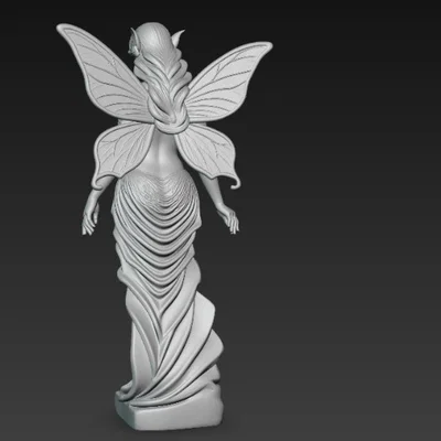 Tượng Tiên Nữ Thanh Thoát (Slender Fairy Statue) In 3D Độc Đáo
