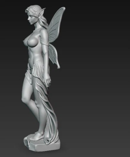 Tượng Tiên Nữ Thanh Thoát (Slender Fairy Statue) In 3D Độc Đáo - Image 4