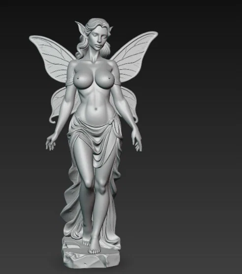 Tượng Tiên Nữ Thanh Thoát (Slender Fairy Statue) In 3D Độc Đáo - Image 5