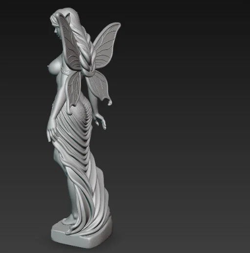 Tượng Tiên Nữ Thanh Thoát (Slender Fairy Statue) In 3D Độc Đáo - Image 6