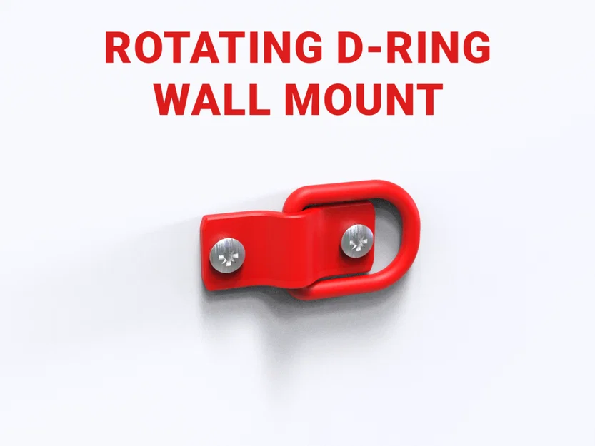 Móc Treo D-Ring Xoay Gắn Tường | Giá Treo Xoay Đa Năng - Image 1