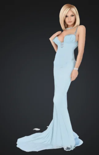 Mô hình 3D Donna Elegante: Tượng nhân vật nữ thanh lịch - Image 1
