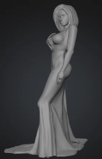 Mô hình 3D Donna Elegante: Tượng nhân vật nữ thanh lịch - Image 3