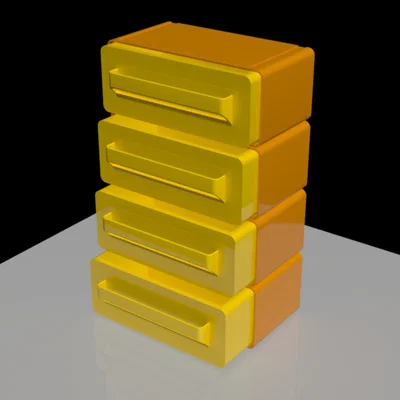 Hệ thống ngăn kéo để bàn xếp chồng - Tự in 3D đơn giản và tiện ích