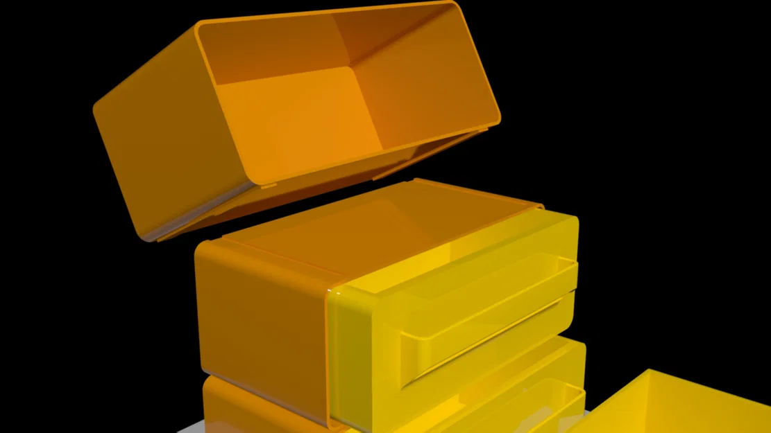 Hệ thống ngăn kéo để bàn xếp chồng - Tự in 3D đơn giản và tiện ích - Image 2