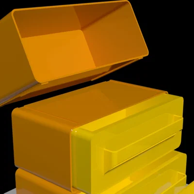 Hệ thống ngăn kéo để bàn xếp chồng - Tự in 3D đơn giản và tiện ích