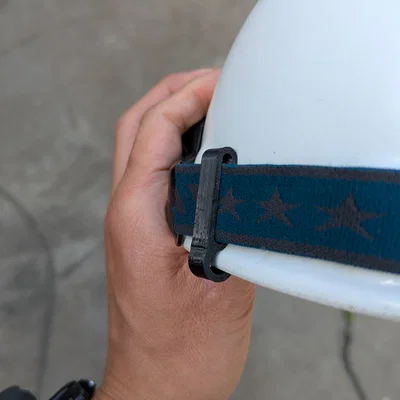 Kẹp giữ dây đèn pin cho nón bảo hộ
