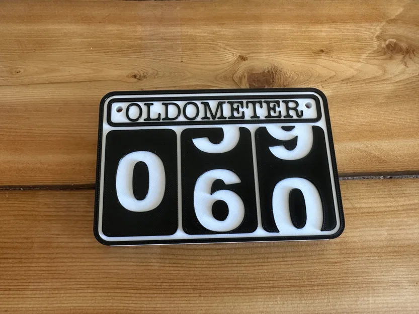 Oldometer: Mừng tuổi 60 - Bảng hiệu và phụ kiện trang trí bánh kem - Image 5