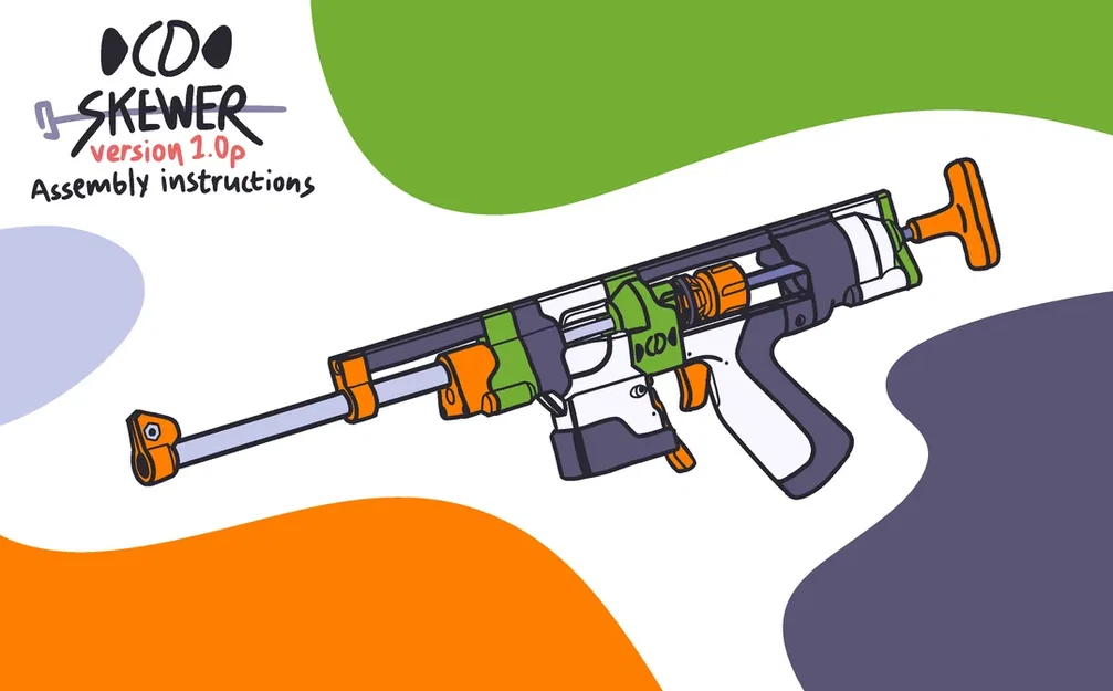 Mô hình súng Nerf Skewer thiết kế bởi Charamile Designs - Image 2