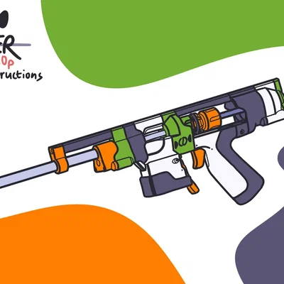 Mô hình súng Nerf Skewer thiết kế bởi Charamile Designs