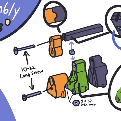 Mô hình súng Nerf Skewer thiết kế bởi Charamile Designs
